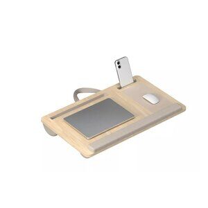 North Laptop Desk W/ Cushioned Wrist Rest Phone & Tablet Stands Mouse Pad Portab